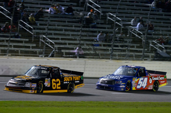 October 31-November 01, 2013, Fort Worth, Texas USA
Brendan Gaughan and Darrell Wallace Jr trucks
© 2013, Brian Czobat
LAT Photo USA
October 31-November 01, 2013, Fort Worth, Texas USA
Brendan Gaughan and Darrell Wallace Jr trucks
© 2013, Brian Czobat
LAT Photo USA