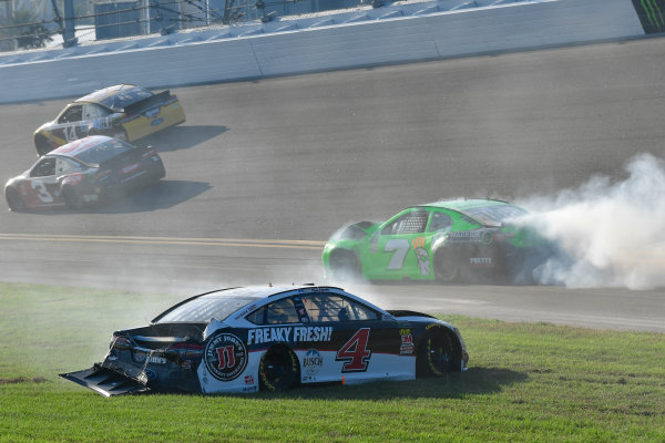 Monster Energy NASCAR Cup Series
Daytona 500
Daytona International Speedway, Daytona Beach, FL USA
Sunday 18 February 2018
Kevin Harvick, Stewart-Haas Racing, Jimmy John's Ford Fusion and Danica Patrick, Premium Motorsports, GoDaddy Chevrolet Camaro crash
World Copyright: Logan Whitton
LAT Images Monster Energy NASCAR Cup Series
Daytona 500
Daytona International Speedway, Daytona Beach, FL USA
Sunday 18 February 2018
Kevin Harvick, Stewart-Haas Racing, Jimmy John's Ford Fusion and Danica Patrick, Premium Motorsports, GoDaddy Chevrolet Camaro crash
World Copyright: Logan Whitton
LAT Images