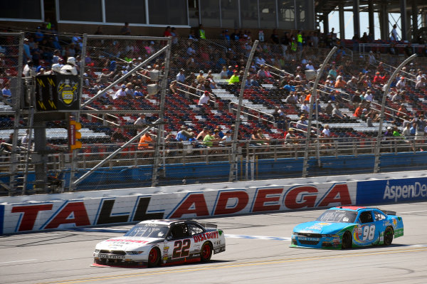 NASCAR Xfinity Series
Sparks Energy 300
Talladega Superspeedway, Talladega, AL USA
Saturday 6 May 2017
Joey Logano, Discount Tire Ford Mustang and Aric Almirola, Fresh From Florida Ford Mustang
World Copyright: Nigel Kinrade
LAT Images
ref: Digital Image 17TAL1nk04613 NASCAR Xfinity Series
Sparks Energy 300
Talladega Superspeedway, Talladega, AL USA
Saturday 6 May 2017
Joey Logano, Discount Tire Ford Mustang and Aric Almirola, Fresh From Florida Ford Mustang
World Copyright: Nigel Kinrade
LAT Images
ref: Digital Image 17TAL1nk04613