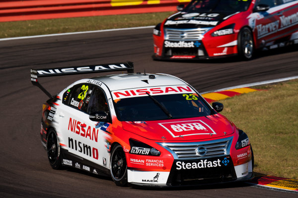 2017 Supercars Championship Round 6.
Darwin Triple Crown, Hidden Valley Raceway, Northern Territory, Australia.
Friday June 16th to Sunday June 18th 2017.
Michael Caruso drives the #23 Nissan Motorsport Nissan Altima.
World Copyright: Daniel Kalisz/LAT Images
Ref: Digital Image 160617_VASCR6_DKIMG_1525.JPG 2017 Supercars Championship Round 6.
Darwin Triple Crown, Hidden Valley Raceway, Northern Territory, Australia.
Friday June 16th to Sunday June 18th 2017.
Michael Caruso drives the #23 Nissan Motorsport Nissan Altima.
World Copyright: Daniel Kalisz/LAT Images
Ref: Digital Image 160617_VASCR6_DKIMG_1525.JPG