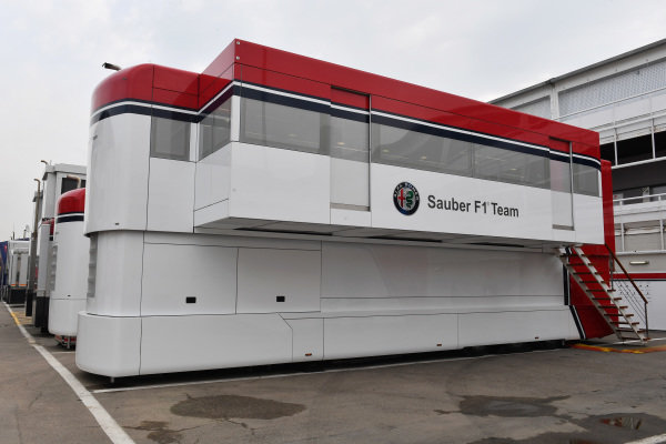 Alfa Romeo Sauber F1 Team trucks