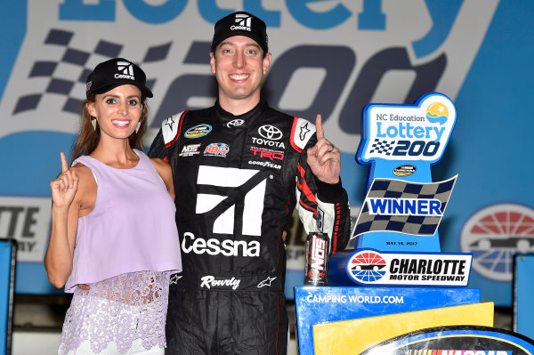 NASCAR Camping World Truck Series
North Carolina Education Lottery 200
Charlotte Motor Speedway, Concord, NC USA
Friday 19 May 2017
Kyle Busch, Cessna Toyota Tundra celebrates his win in Victory Lane
World Copyright: Nigel Kinrade
LAT Images
ref: Digital Image 17CLT1nk04954 NASCAR Camping World Truck Series
North Carolina Education Lottery 200
Charlotte Motor Speedway, Concord, NC USA
Friday 19 May 2017
Kyle Busch, Cessna Toyota Tundra celebrates his win in Victory Lane
World Copyright: Nigel Kinrade
LAT Images
ref: Digital Image 17CLT1nk04954