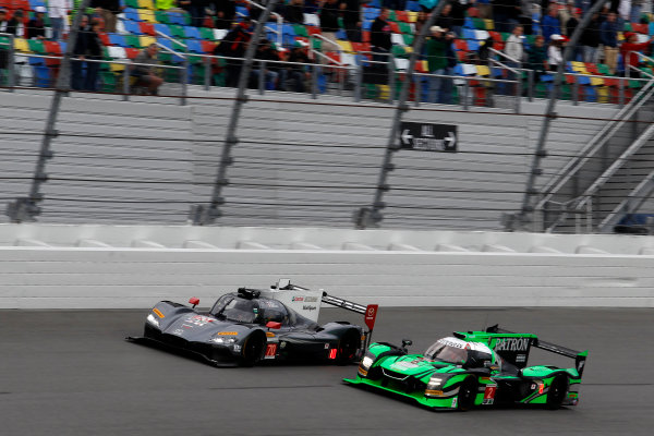 2017 Rolex 24 Hours.
Daytona, Florida, USA
Saturday 28 January 2017.
#70 Mazda Motorsports Mazda DPi: Joel Miller, Tom Long, James Hinchcliffe; #2 Tequila Patr?n ESM Nissan DPi: Scott Sharp, Ryan Dalziel, Luis Felipe Derani, Brendon Hartley
World Copyright: Alexander Trienitz/LAT Images
ref: Digital Image 2017-24h-Daytona-AT2-2369 2017 Rolex 24 Hours.
Daytona, Florida, USA
Saturday 28 January 2017.
#70 Mazda Motorsports Mazda DPi: Joel Miller, Tom Long, James Hinchcliffe; #2 Tequila Patr?n ESM Nissan DPi: Scott Sharp, Ryan Dalziel, Luis Felipe Derani, Brendon Hartley
World Copyright: Alexander Trienitz/LAT Images
ref: Digital Image 2017-24h-Daytona-AT2-2369
