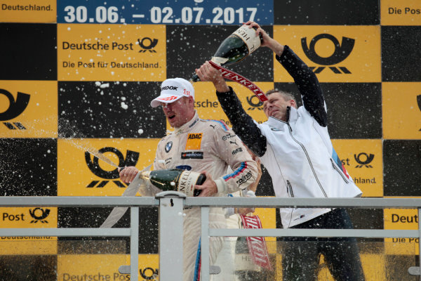 2017 DTM Round 4
Norisring, Nuremburg, Germany
Sunday 2 July 2017.
Podium: Maxime Martin, BMW Team RBM, BMW M4 DTM, Bart Mampaey, Team principal BMW Team RBM
World Copyright: Alexander Trienitz/LAT Images
ref: Digital Image 2017-DTM-R3-NOR-AT1-3868 2017 DTM Round 4
Norisring, Nuremburg, Germany
Sunday 2 July 2017.
Podium: Maxime Martin, BMW Team RBM, BMW M4 DTM, Bart Mampaey, Team principal BMW Team RBM
World Copyright: Alexander Trienitz/LAT Images
ref: Digital Image 2017-DTM-R3-NOR-AT1-3868