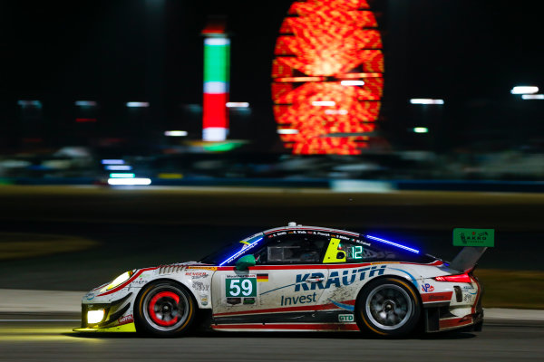 IMSA WeatherTech SportsCar Championship
Rolex 24 Hours
Daytona Beach, Florida, USA
Saturday 27 January 2018
#59 Manthey Racing Porsche 911 GT3 R, GTD: Steve Smith, Harald Proczyk, Sven Muller, Matteo Cairoli, Randy Walls
World Copyright: Jake Galstad
LAT Images

ref: Digital Image galstad-DIS-ROLEX-0118-305874