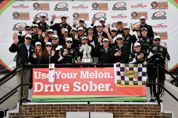 NASCAR XFINITY Series
Use Your Melon Drive Sober 200
Dover International Speedway, Dover, DE USA
Saturday 30 September 2017
Ryan Blaney, Fitzgerald Ford Mustang wins
World Copyright: Rusty Jarrett
LAT Images NASCAR XFINITY Series
Use Your Melon Drive Sober 200
Dover International Speedway, Dover, DE USA
Saturday 30 September 2017
Ryan Blaney, Fitzgerald Ford Mustang wins
World Copyright: Rusty Jarrett
LAT Images