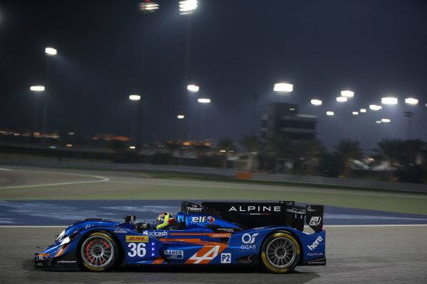 2015 FIA World Endurance Championship,
Bahrain International Circuit, Bahrain.
19th - 21st November 2015.
Nelson Panciatici / Paul Loup Chatin / Tom Dillmann Signatech Alpine Alpine A450b Nissan.
World Copyright: Jakob Ebrey / LAT Photographic.