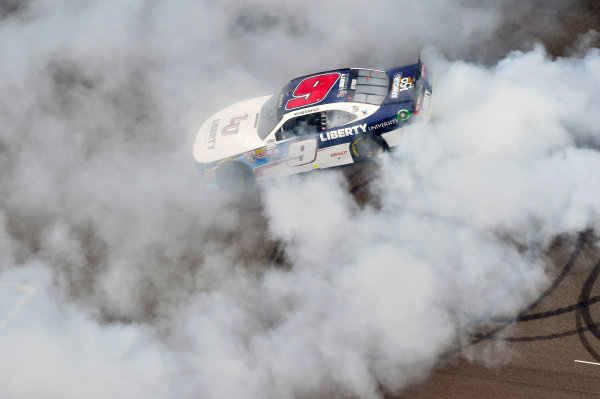 NASCAR XFINITY Series
Lilly Diabetes 250
Indianapolis Motor Speedway, Indianapolis, IN USA
Saturday 22 July 2017
Race winner William Byron, Liberty University Chevrolet Camaro celebrates
World Copyright: Nigel Kinrade
LAT Images