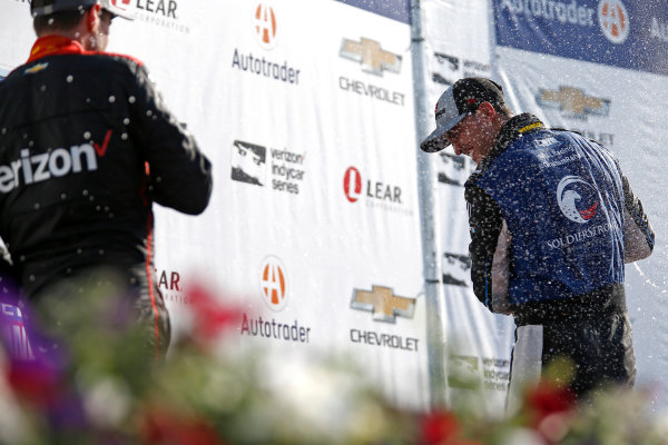 Verizon IndyCar Series
Chevrolet Detroit Grand Prix Race 2
Raceway at Belle Isle Park, Detroit, MI USA
Sunday 4 June 2017
Graham Rahal, Rahal Letterman Lanigan Racing Honda, Josef Newgarden, Team Penske Chevrolet, Will Power, Team Penske Chevrolet celebrate with champagne on the podium
World Copyright: Phillip Abbott
LAT Images
ref: Digital Image abbott_detroit_0617_6993 Verizon IndyCar Series
Chevrolet Detroit Grand Prix Race 2
Raceway at Belle Isle Park, Detroit, MI USA
Sunday 4 June 2017
Graham Rahal, Rahal Letterman Lanigan Racing Honda, Josef Newgarden, Team Penske Chevrolet, Will Power, Team Penske Chevrolet celebrate with champagne on the podium
World Copyright: Phillip Abbott
LAT Images
ref: Digital Image abbott_detroit_0617_6993