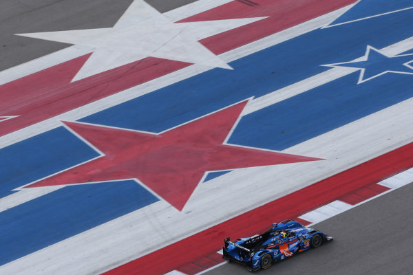 2015 FIA World Endurance Championship,
Circuit of the Americas, Austin, Texas USA. 17th-19th September 2015,
Nelson Panciatici / Paul Loup Chatin / Vincent Capillaire Signatech Alpine Alpine A450b Nissan 
World copyright. Jakob Ebrey/LAT Photographic  