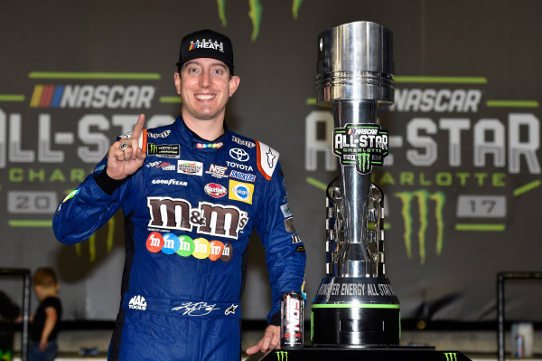 Monster Energy NASCAR Cup Series
Monster Energy NASCAR All-Star Race
Charlotte Motor Speedway, Concord, NC USA
Saturday 20 May 2017
Kyle Busch, Joe Gibbs Racing, M&M's Caramel Toyota Camry celebrates his win in Victory Lane
World Copyright: Nigel Kinrade
LAT Images
ref: Digital Image 17CLT1nk07393 Monster Energy NASCAR Cup Series
Monster Energy NASCAR All-Star Race
Charlotte Motor Speedway, Concord, NC USA
Saturday 20 May 2017
Kyle Busch, Joe Gibbs Racing, M&M's Caramel Toyota Camry celebrates his win in Victory Lane
World Copyright: Nigel Kinrade
LAT Images
ref: Digital Image 17CLT1nk07393
