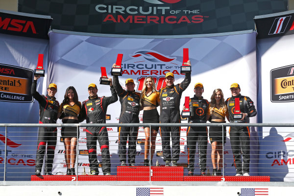 IMSA WeatherTech SportsCar Championship
Advance Auto Parts SportsCar Showdown
Circuit of The Americas, Austin, TX USA
Friday 5 May 2017
56, Porsche, Porsche Cayman, ST, Jeff Mosing, Eric Foss, 17, Spencer Pumpelly, Nick Galante, 75, Audi, Audi S3, Roy Block, Pierre Kleinubing, podium
World Copyright: Phillip Abbott
LAT Images
ref: Digital Image abbott_COTA_0517_7815 IMSA WeatherTech SportsCar Championship
Advance Auto Parts SportsCar Showdown
Circuit of The Americas, Austin, TX USA
Friday 5 May 2017
56, Porsche, Porsche Cayman, ST, Jeff Mosing, Eric Foss, 17, Spencer Pumpelly, Nick Galante, 75, Audi, Audi S3, Roy Block, Pierre Kleinubing, podium
World Copyright: Phillip Abbott
LAT Images
ref: Digital Image abbott_COTA_0517_7815