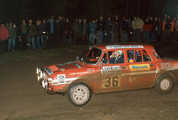 Lombard RAC Rally, Great Britain. 22-26 November 1975.
John Haugland/Fred Gallagher (Skoda 130S), 15th position, action.
World Copyright: LAT Photographic.
Ref: 75WRC RAC 01 Lombard RAC Rally, Great Britain. 22-26 November 1975.
John Haugland/Fred Gallagher (Skoda 130S), 15th position, action.
World Copyright: LAT Photographic.
Ref: 75WRC RAC 01