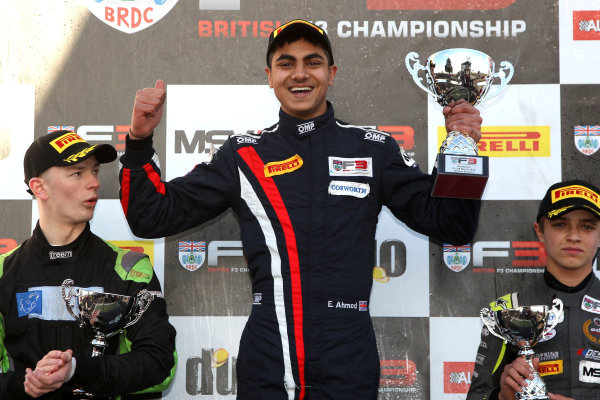 2016 BRDC British Formula 3 Championship,
Snetterton, Norfolk. 27th - 28th March 2016.
Enaam Ahmed (GBR) Douglas Motorsport BRDC F3.
World Copyright: Ebrey / LAT Photographic. 2016 BRDC British Formula 3 Championship,
Snetterton, Norfolk. 27th - 28th March 2016.
Enaam Ahmed (GBR) Douglas Motorsport BRDC F3.
World Copyright: Ebrey / LAT Photographic.