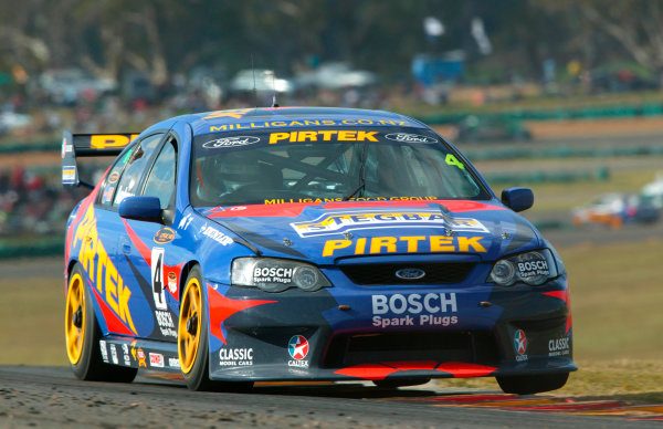 2003 Australian V8 Supercars
Oran Park, Sydney, Australia. 17th August 2003.
Ford driver Marcos Ambrose took the lead in the V8 Supercar Championship after winning todays 300km race at Sydneys Oran Park. 
World Copyright: Mark Horsburgh/LAT Photographic
ref: Digital Image Only