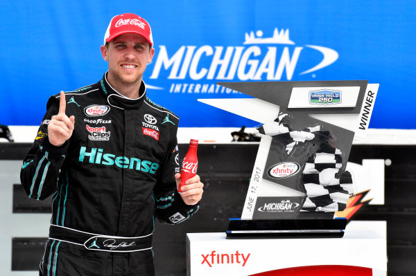 NASCAR XFINITY Series
Irish Hills 250
Michigan International Speedway, Brooklyn, MI USA
Saturday 17 June 2017
Denny Hamlin, Hisense Toyota Camry celebrates his win in Victory Lane
World Copyright: Nigel Kinrade
LAT Images NASCAR XFINITY Series
Irish Hills 250
Michigan International Speedway, Brooklyn, MI USA
Saturday 17 June 2017
Denny Hamlin, Hisense Toyota Camry celebrates his win in Victory Lane
World Copyright: Nigel Kinrade
LAT Images
