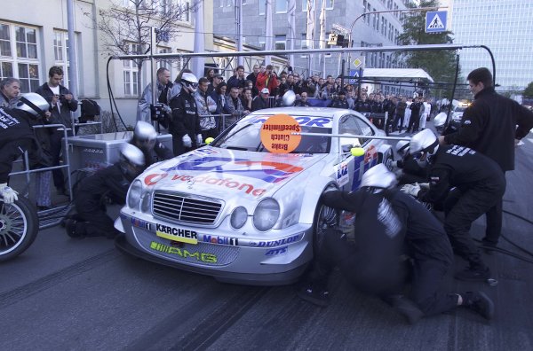 2001 Stars and Cars Weekend
Stuttgart, Germany. 3rd - 4th Novenber 2001.
Bernd Schnieder, entertains the crowds with a pitstop demonstration with his Mercedes CLK DTM car.
World Copyright: Mercedes Benz Motorsport/LAT Photographic
ref: 18mb Digital Image Onll. 2001 Stars and Cars Weekend
Stuttgart, Germany. 3rd - 4th Novenber 2001.
Bernd Schnieder, entertains the crowds with a pitstop demonstration with his Mercedes CLK DTM car.
World Copyright: Mercedes Benz Motorsport/LAT Photographic
ref: 18mb Digital Image Onll.