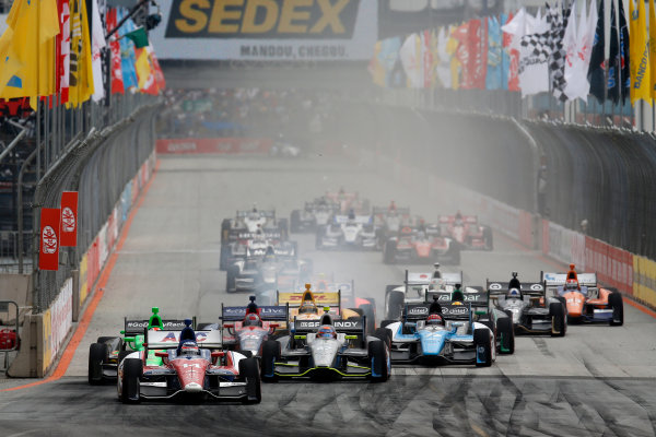 4-5 May, 2013, Sao Paulo, Brazil
Takuma Sato leads a restart
© 2013, Michael L. Levitt
LAT Photo USA.