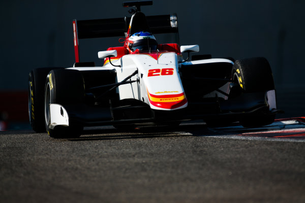 2017 GP3 Series Test 5.
Yas Marina Circuit, Abu Dhabi, United Arab Emirates.
Thursday 30 November 2017.
Simo Laaksonen (FIN, Campos Racing). 
Photo: Joe Portlock/GP3 Series Media Service.
ref: Digital Image _L5R2427