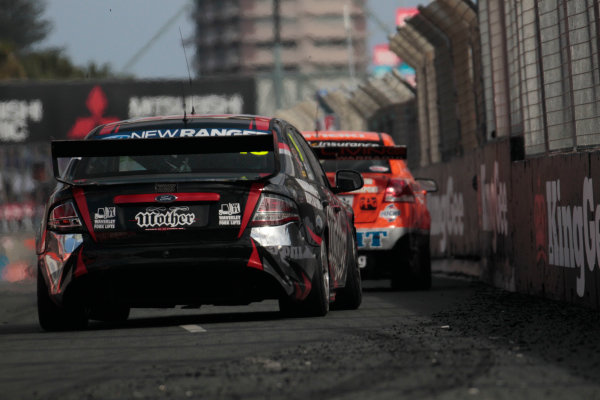 The Tekno Autosports Ford Falcon of Jonathon Webb and Gil de Ferran of Brazil during the Armor All Gold Coast 600, event 11 of the 2011 Australian V8 Supercar Championship Series at the Gold Coast Street Circuit, Gold Coast, Queensland, October 22, 2011.
World Copyright: Mark Horsburgh/LAT Photographic
ref: 19-TEKNO-EV11-11-7645