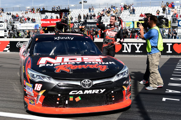 NASCAR XFINITY Series
Zippo 200 at The Glen
Watkins Glen International, Watkins Glen, NY USA
Saturday 5 August 2017
Kyle Busch, NOS Rowdy Toyota Camry, celebrates after winning the Zippo 200.
World Copyright: John K Harrelson
LAT Images NASCAR XFINITY Series
Zippo 200 at The Glen
Watkins Glen International, Watkins Glen, NY USA
Saturday 5 August 2017
Kyle Busch, NOS Rowdy Toyota Camry, celebrates after winning the Zippo 200.
World Copyright: John K Harrelson
LAT Images