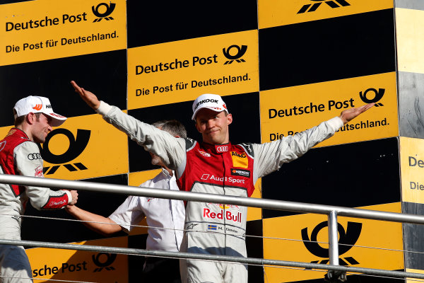 2017 DTM Round 9 
Hockenheimring, Germany 
Sunday 15 October 2017.
Champions Podium: second place Mattias Ekström, Audi Sport Team Abt Sportsline, Audi A5 DTM 
World Copyright: Alexander Trienitz/LAT Images
ref: Digital Image 2017-DTM-HH2-AT2-2129