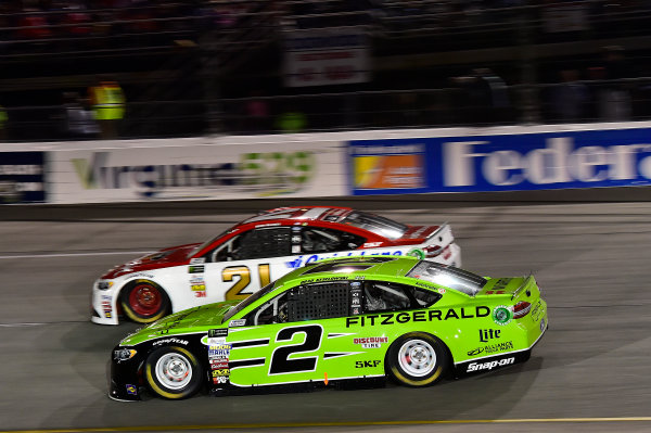 Monster Energy NASCAR Cup Series
Federated Auto Parts 400
Richmond Raceway, Richmond, VA USA
Saturday 9 September 2017
Ryan Blaney, Wood Brothers Racing, Motorcraft/Quick Lane Tire & Auto Center Ford Fusion, Brad Keselowski, Team Penske, Fitzgerald Glider Kits Ford Fusion
World Copyright: John K Harrelson / LAT Images