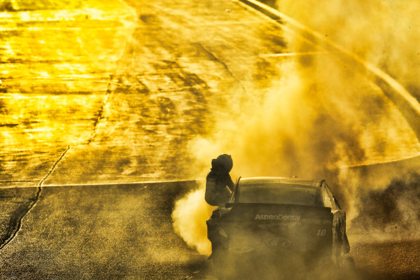 Monster Energy NASCAR Cup Series
Ford EcoBoost 400
Homestead-Miami Speedway, Homestead, FL USA
Sunday 19 November 2017
Danica Patrick, Stewart-Haas Racing, Aspen Dental Ford Fusion gets out of her burning car after crash. This was her last race as a full-time NASCAR driver, and the end of her full-time career.
World Copyright: Michael L. Levitt
LAT Images Monster Energy NASCAR Cup Series
Ford EcoBoost 400
Homestead-Miami Speedway, Homestead, FL USA
Sunday 19 November 2017
Danica Patrick, Stewart-Haas Racing, Aspen Dental Ford Fusion gets out of her burning car after crash. This was her last race as a full-time NASCAR driver, and the end of her full-time career.
World Copyright: Michael L. Levitt
LAT Images