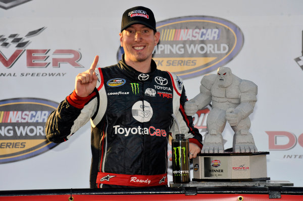 30-31 May 2013, Dover, Delaware USA
Kyle Busch celebrates his win in Victory Lane
©2013, Nigel Kinrade
LAT Photo USA