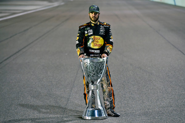 Monster Energy NASCAR Cup Series
Ford EcoBoost 400
Homestead-Miami Speedway, Homestead, FL USA
Monday 20 November 2017
Martin Truex Jr, Furniture Row Racing, Bass Pro Shops / Tracker Boats Toyota Camry celebrates winning the 2017 Monster Energy Cup Series Championship
World Copyright: Nigel Kinrade
LAT Images Monster Energy NASCAR Cup Series
Ford EcoBoost 400
Homestead-Miami Speedway, Homestead, FL USA
Monday 20 November 2017
Martin Truex Jr, Furniture Row Racing, Bass Pro Shops / Tracker Boats Toyota Camry celebrates winning the 2017 Monster Energy Cup Series Championship
World Copyright: Nigel Kinrade
LAT Images