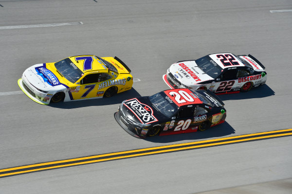 NASCAR Xfinity Series
Sparks Energy 300
Talladega Superspeedway, Talladega, AL USA
Saturday 6 May 2017
Justin Allgaier, Hellmann's Chevrolet Camaro, Erik Jones, Reser's American Classic Toyota Camry, Joey Logano, Discount Tire Ford Mustang
World Copyright: John K Harrelson
LAT Images
ref: Digital Image 17TAL1jh_01873 NASCAR Xfinity Series
Sparks Energy 300
Talladega Superspeedway, Talladega, AL USA
Saturday 6 May 2017
Justin Allgaier, Hellmann's Chevrolet Camaro, Erik Jones, Reser's American Classic Toyota Camry, Joey Logano, Discount Tire Ford Mustang
World Copyright: John K Harrelson
LAT Images
ref: Digital Image 17TAL1jh_01873