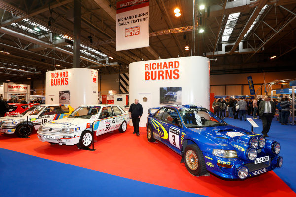 Autosport International Show
NEC, Birmingham. 
Thursday 10th January 2013.
Rally cars driven by Richard Burns on display at the MotorSport News stand, including Peugeot 309 GTI and Subaru Impreza WRC.
World Copyright:Andrew Ferraro/LAT Photographic
ref: Digital Image _79P2915