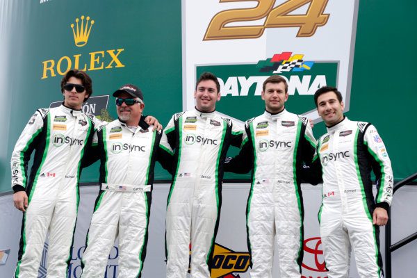 2017 Rolex 24 Hours.
Daytona, Florida, USA
Saturday 28 January 2017.
#28 Alegra Motorsports Porsche 911 GT3 R: Daniel Morad, Jesse Lazare, Carlos de Quesada, Michael de Quesada, Michael Christensen
World Copyright: Alexander Trienitz/LAT Images
ref: Digital Image 2017-24h-Daytona-AT1-2997