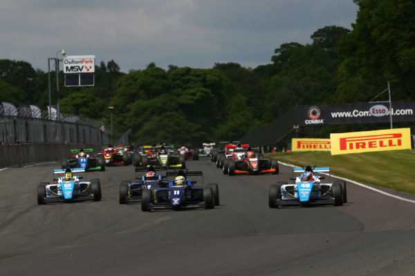 2016 BRDC F3 Championship
Oulton Park, Cheshire, 28th-30th May 2016,
Start, Ricky Collard (GBR) Carlin BRDC F3 leads
World Copyright.Ebrey/LAT Photographic 2016 BRDC F3 Championship
Oulton Park, Cheshire, 28th-30th May 2016,
Start, Ricky Collard (GBR) Carlin BRDC F3 leads
World Copyright.Ebrey/LAT Photographic