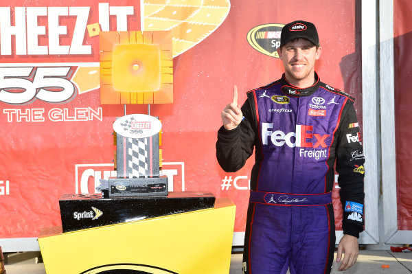 5-7 August, 2016, Watkins Glen, New York USA
Denny Hamlin, FedEx Freight Toyota Camry (11), celebrates in victory lane.
©2016, JohnHarrelson / LAT Photo USA 5-7 August, 2016, Watkins Glen, New York USA
Denny Hamlin, FedEx Freight Toyota Camry (11), celebrates in victory lane.
©2016, JohnHarrelson / LAT Photo USA