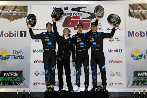 2017 IMSA WeatherTech SportsCar Championship
Mobil 1 Twelve Hours of Sebring
Sebring International Raceway, Sebring, FL USA
Saturday 18 March 2017
10, Cadillac DPi, P, Ricky Taylor, Jordan Taylor, Alexander Lynn, podium
World Copyright: Michael L. Levitt/LAT Images
ref: Digital Image levitt_seb_0317-31901 2017 IMSA WeatherTech SportsCar Championship
Mobil 1 Twelve Hours of Sebring
Sebring International Raceway, Sebring, FL USA
Saturday 18 March 2017
10, Cadillac DPi, P, Ricky Taylor, Jordan Taylor, Alexander Lynn, podium
World Copyright: Michael L. Levitt/LAT Images
ref: Digital Image levitt_seb_0317-31901