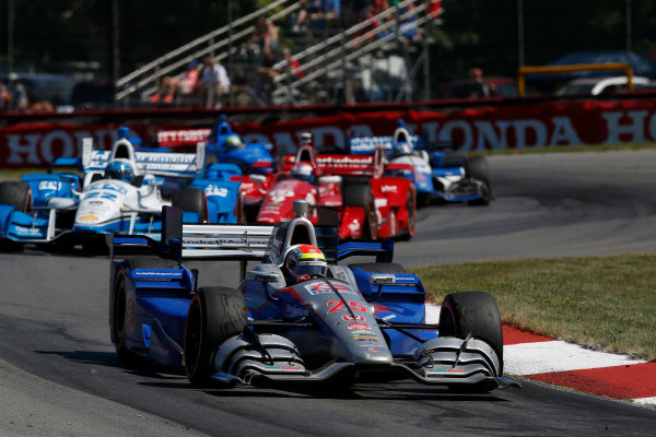 31 July - 2 August, 2015, Lexington, Ohio, USA
Justin Wilson leads Simon Pagenaud and Scott Dixon
© 2015, Michael L. Levitt
LAT Photo USA
