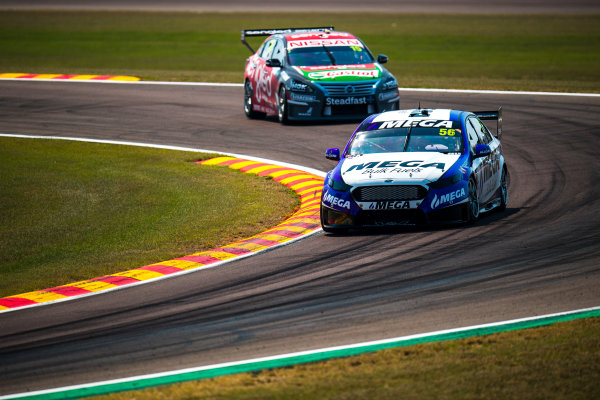 2017 Supercars Championship Round 6. 
Darwin Triple Crown, Hidden Valley Raceway, Northern Territory, Australia.
Friday June 16th to Sunday June 18th 2017.
Jason Bright drives the #56 MEGA Racing Ford Falcon FG-X.
World Copyright: Daniel Kalisz/LAT Images
Ref: Digital Image 160617_VASCR6_DKIMG_0205.JPG