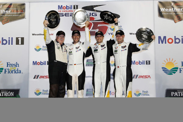 2017 IMSA WeatherTech SportsCar Championship
Mobil 1 Twelve Hours of Sebring
Sebring International Raceway, Sebring, FL USA
Saturday 18 March 2017
3, Chevrolet, Corvette C7.R, GTLM, Antonio Garcia, Jan Magnussen, Mike Rockenfeller, podium
World Copyright: Michael L. Levitt/LAT Images
ref: Digital Image levitt_seb_0317-31763