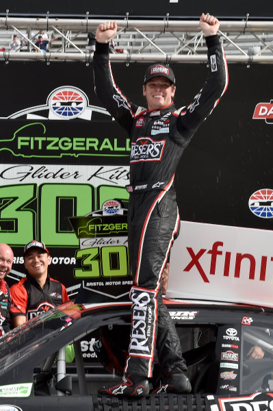 NASCAR Xfinity Series
Fitzgerald Glider Kits 300
Bristol Motor Speedway, Bristol, TN USA
Saturday 22 April 2017
Erik Jones, Reser's American Classic Toyota Camry
World Copyright: Rusty Jarrett
LAT Images
ref: Digital Image 17BMS1rj_7655