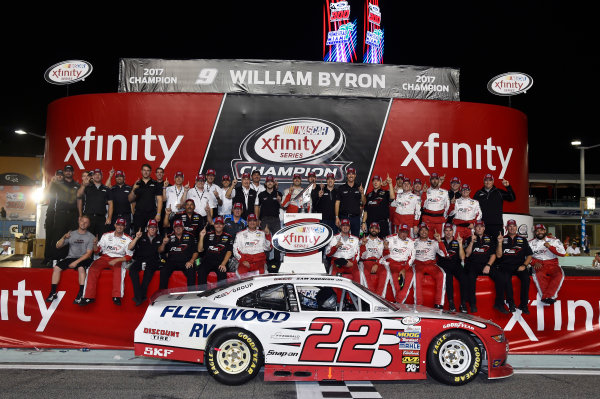 NASCAR XFINITY Series
Ford EcoBoost 300
Homestead-Miami Speedway, Homestead, FL USA
Saturday 18 November 2017
Team Penske celebrate winning the 2017 NASCAR Xfinity Series Owners Championship
World Copyright: Nigel Kinrade
LAT Images NASCAR XFINITY Series
Ford EcoBoost 300
Homestead-Miami Speedway, Homestead, FL USA
Saturday 18 November 2017
Team Penske celebrate winning the 2017 NASCAR Xfinity Series Owners Championship
World Copyright: Nigel Kinrade
LAT Images