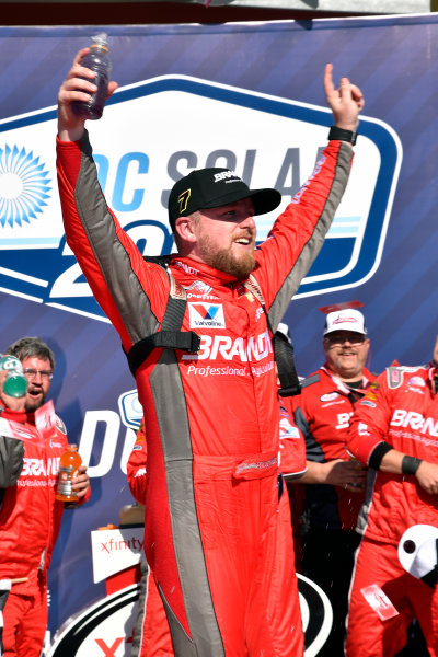 2017 NASCAR Xfinity Series
DC Solar 200
Phoenix International Raceway, Avondale, AZ USA
Saturday 18 March 2017
Justin Allgaier celebrates in victory lane
World Copyright: Nigel Kinrade/LAT Images
ref: Digital Image _DSC9301