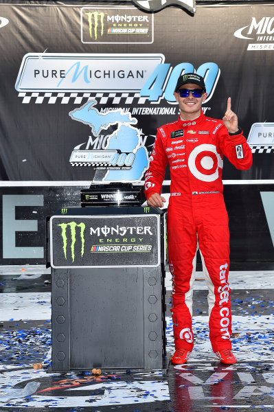 Monster Energy NASCAR Cup Series
Pure Michigan 400
Michigan International Speedway, Brooklyn, MI USA
Sunday 13 August 2017
Kyle Larson, Chip Ganassi Racing, Target Chevrolet SS wins
World Copyright: Rusty Jarrett
LAT Images Monster Energy NASCAR Cup Series
Pure Michigan 400
Michigan International Speedway, Brooklyn, MI USA
Sunday 13 August 2017
Kyle Larson, Chip Ganassi Racing, Target Chevrolet SS wins
World Copyright: Rusty Jarrett
LAT Images