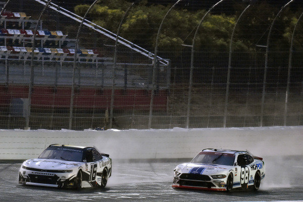 #16: A.J. Allmendinger, Kaulig Racing, Chevrolet Camaro Ellsworth Advisors and #98: Chase Briscoe, Stewart-Haas Racing, Ford Mustang Ford Performance Racing School #16: A.J. Allmendinger, Kaulig Racing, Chevrolet Camaro Ellsworth Advisors and #98: Chase Briscoe, Stewart-Haas Racing, Ford Mustang Ford Performance Racing School