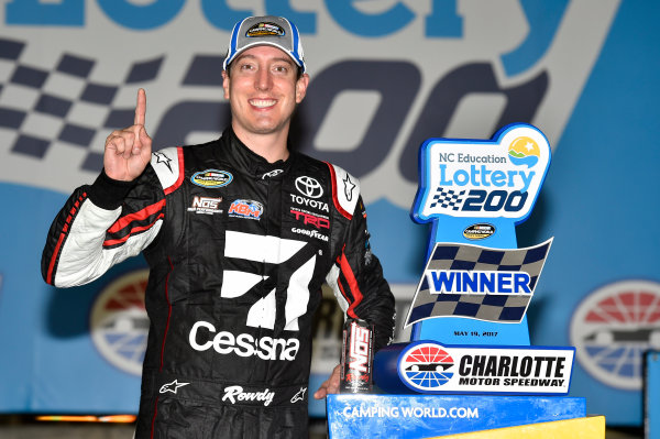 NASCAR Camping World Truck Series
North Carolina Education Lottery 200
Charlotte Motor Speedway, Concord, NC USA
Friday 19 May 2017
Kyle Busch, Cessna Toyota Tundra celebrates his win in Victory Lane
World Copyright: Nigel Kinrade
LAT Images
ref: Digital Image 17CLT1nk04960 NASCAR Camping World Truck Series
North Carolina Education Lottery 200
Charlotte Motor Speedway, Concord, NC USA
Friday 19 May 2017
Kyle Busch, Cessna Toyota Tundra celebrates his win in Victory Lane
World Copyright: Nigel Kinrade
LAT Images
ref: Digital Image 17CLT1nk04960
